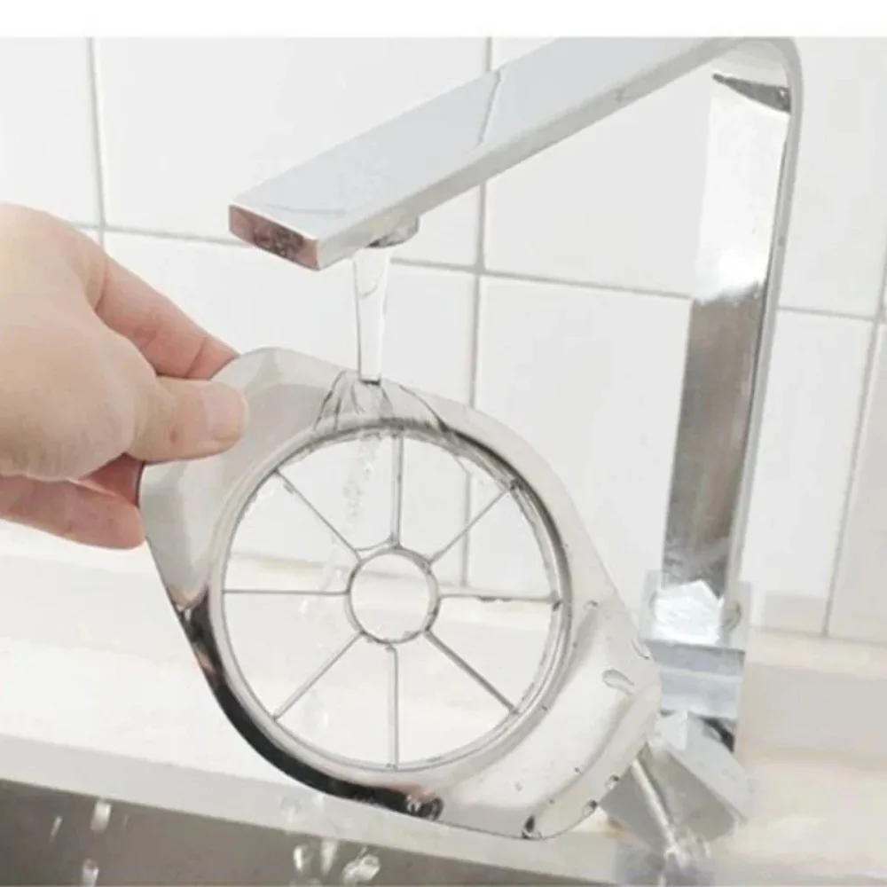 キッチン用品 ステンレス製 快適ハンドル付き アップルスライ - Apple Corer Slicer のレビューと価格