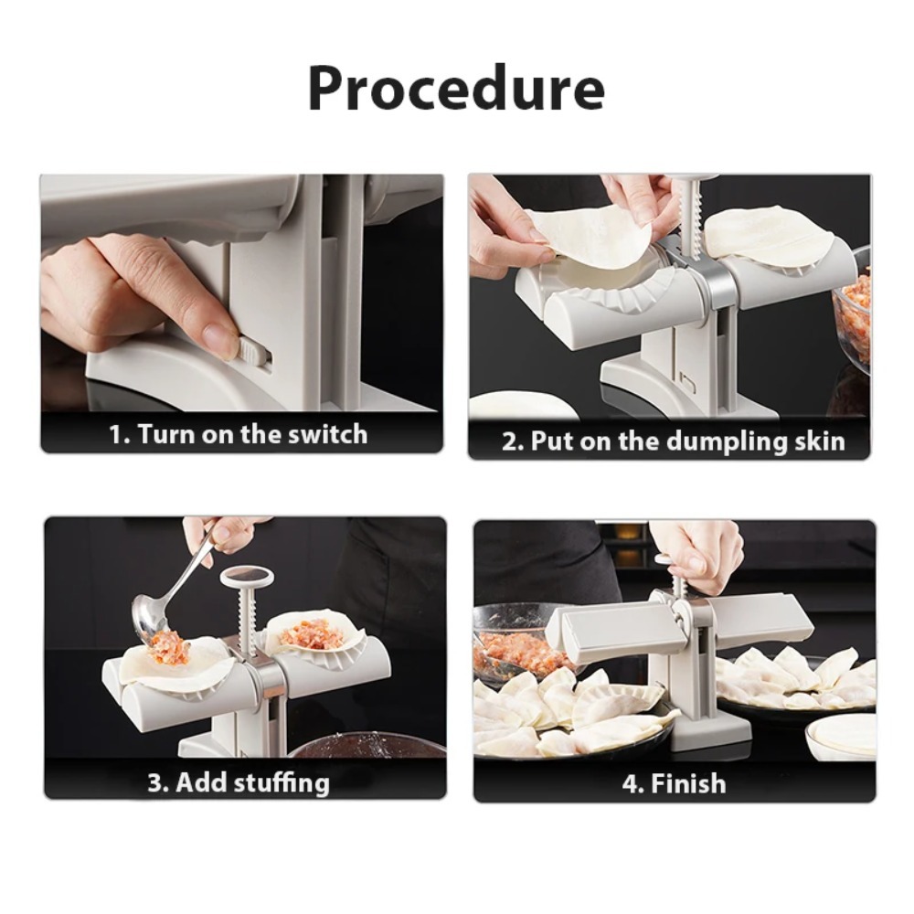 自動餃子製造機、お手入れ簡単、ダブルヘッドプレス型、パイ・ワ - Kitchen Gadgets Ninja のレビューと価格