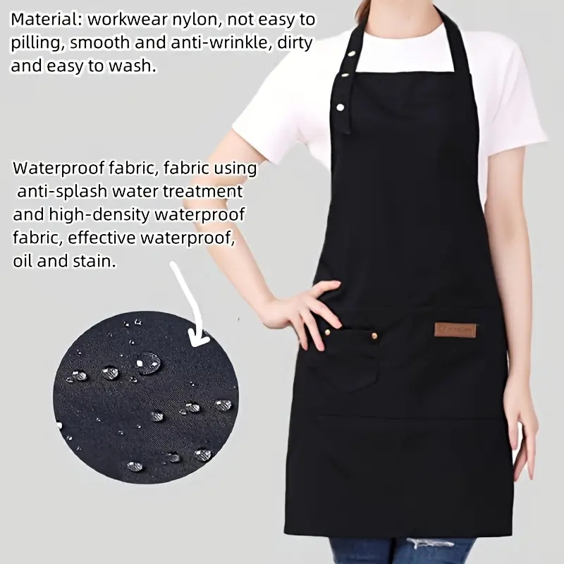 男性と女性のための調節可能なキッチンエプロン,シェフの仕事の - Kitchen Gadgets Trending のレビューと価格