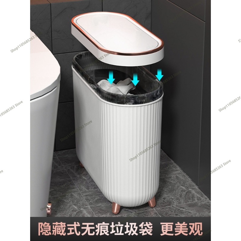 10L高級プレス式ゴミ箱、足踏み式、バスルーム、キッチン、ト - Kitchen Gadgets Luxury のレビューと価格