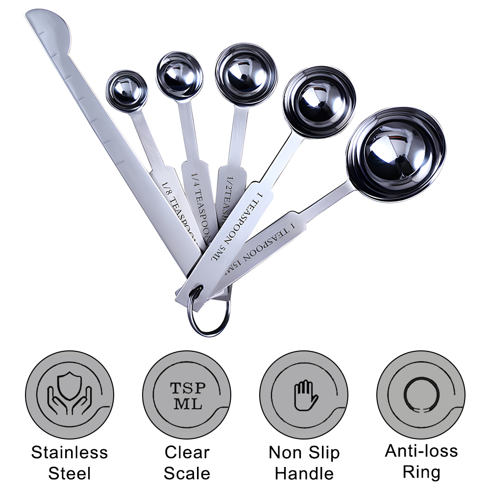 積み重ね可能な計量カップとスプーンセットベーキングツールステ - Kitchen Gadgets Ninja のレビューと価格