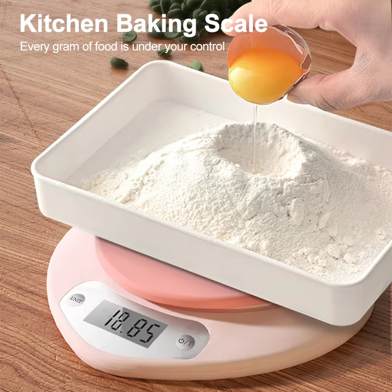 デジタルキッチンスケール ピンク ハート型 ポータブル高精度 - Digital Kitchen Scale のレビューと価格
