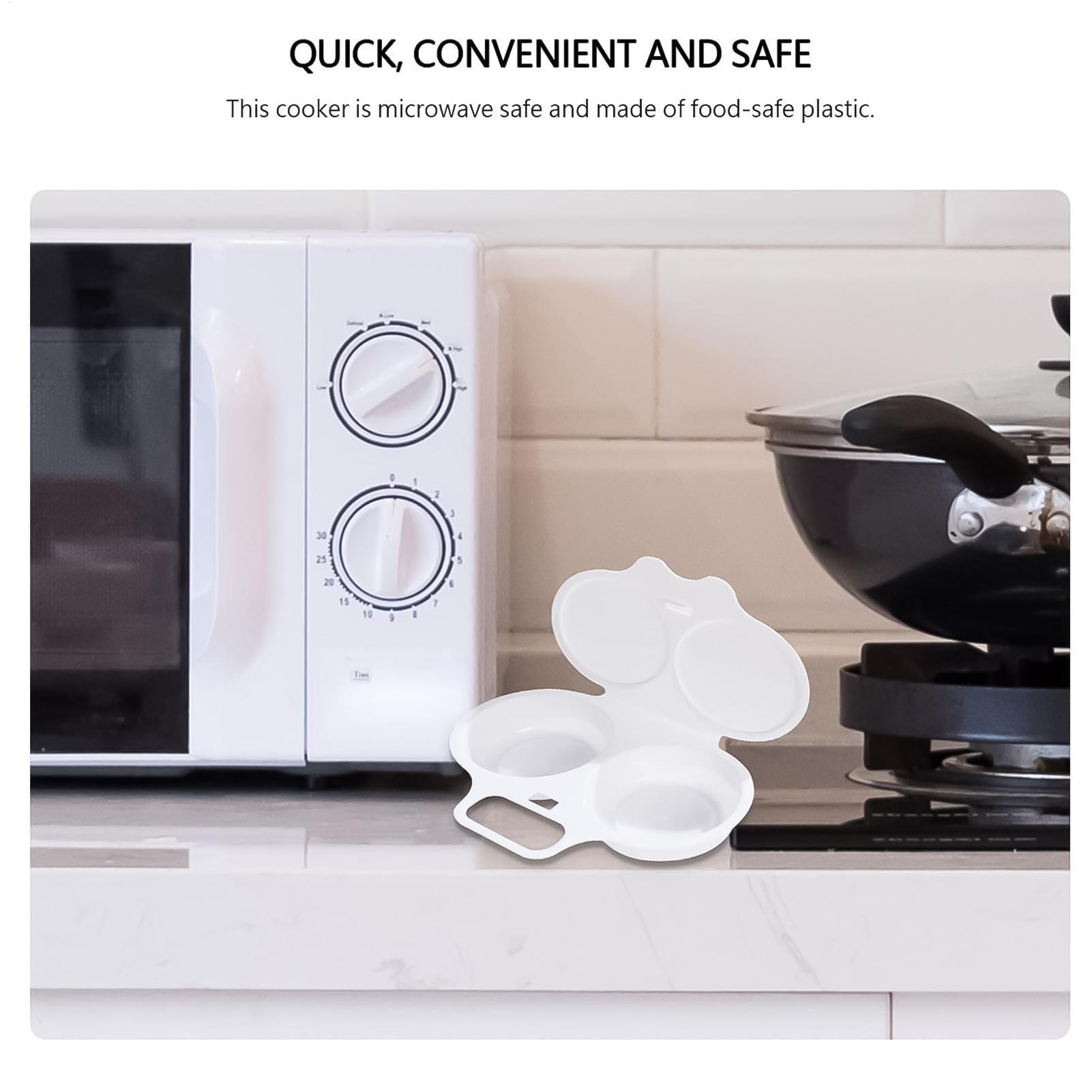 プラスチック製エッグクッカー 2個用 マイクロ波エッグポーチ - Kitchen Gadgets Dropshipping のレビューと価格