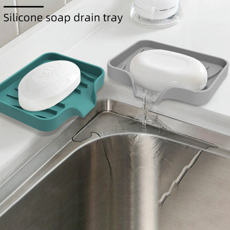 シンク用シリコントレイ（水切り付き）石鹸スポンジ収納ホルダー - Kitchen Gadgets Gifts のレビューと価格