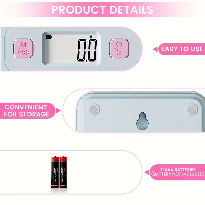 デジタルキッチンスケール、LCDディスプレイ付き、0。 1オ - Digital Kitchen Scale のレビューと価格